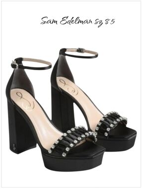 New Sam Edelman Prom Embellished Platform sz 8.5